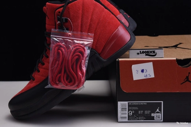 Cheap TBK Game CT8013-602 Jordan 12 Flu Reverse Retro Air 0711